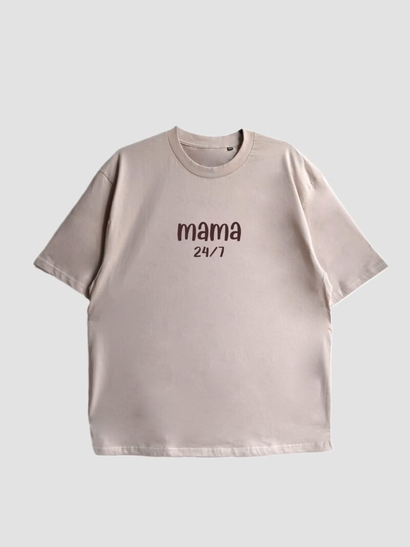 Oversize unisex tričko MAMA 24/7