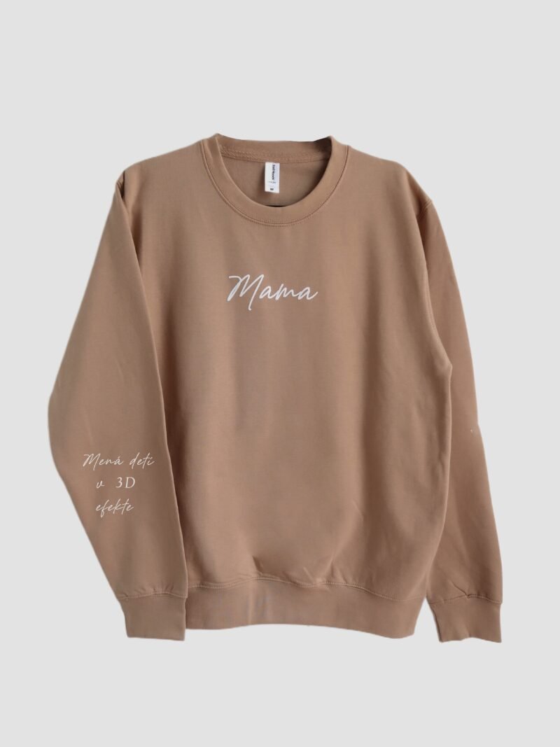 Basic mikina MAMA v 3D efekte